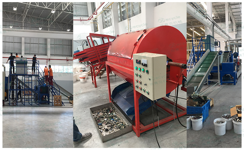 泰國電路板拆解設備線現場圖